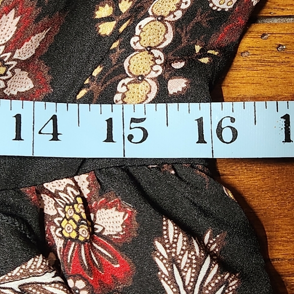 Nasty Gal Collection Faux Wrap Midi Dress Bird Floral Boho US 8 - Picture 5 of 12